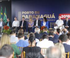 O Porto de Paranaguá ganha mais capacidade de embarque com os dois novos conjuntos de obras, que somam R$ 509 milhões em investimentos. Uma é a dragagem do canal de acesso ao porto.