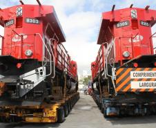 ALL informou que as 16 locomotivas DASH serão utilizadas na ampliação da capacidade de transporte no corredor central do Paraná, entre Curitiba, Maringá e Londrina. 