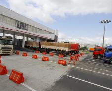 Porto de Paranaguá já utiliza os novos acessos ao pátio de caminhões