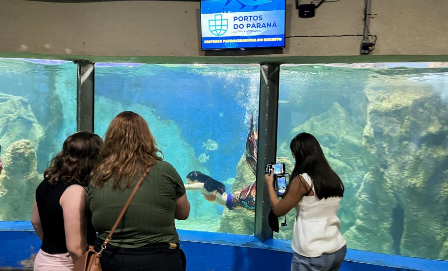 Reforma patrocinada pela Portos do Paraná melhora visitação no Aquário de Paranaguá